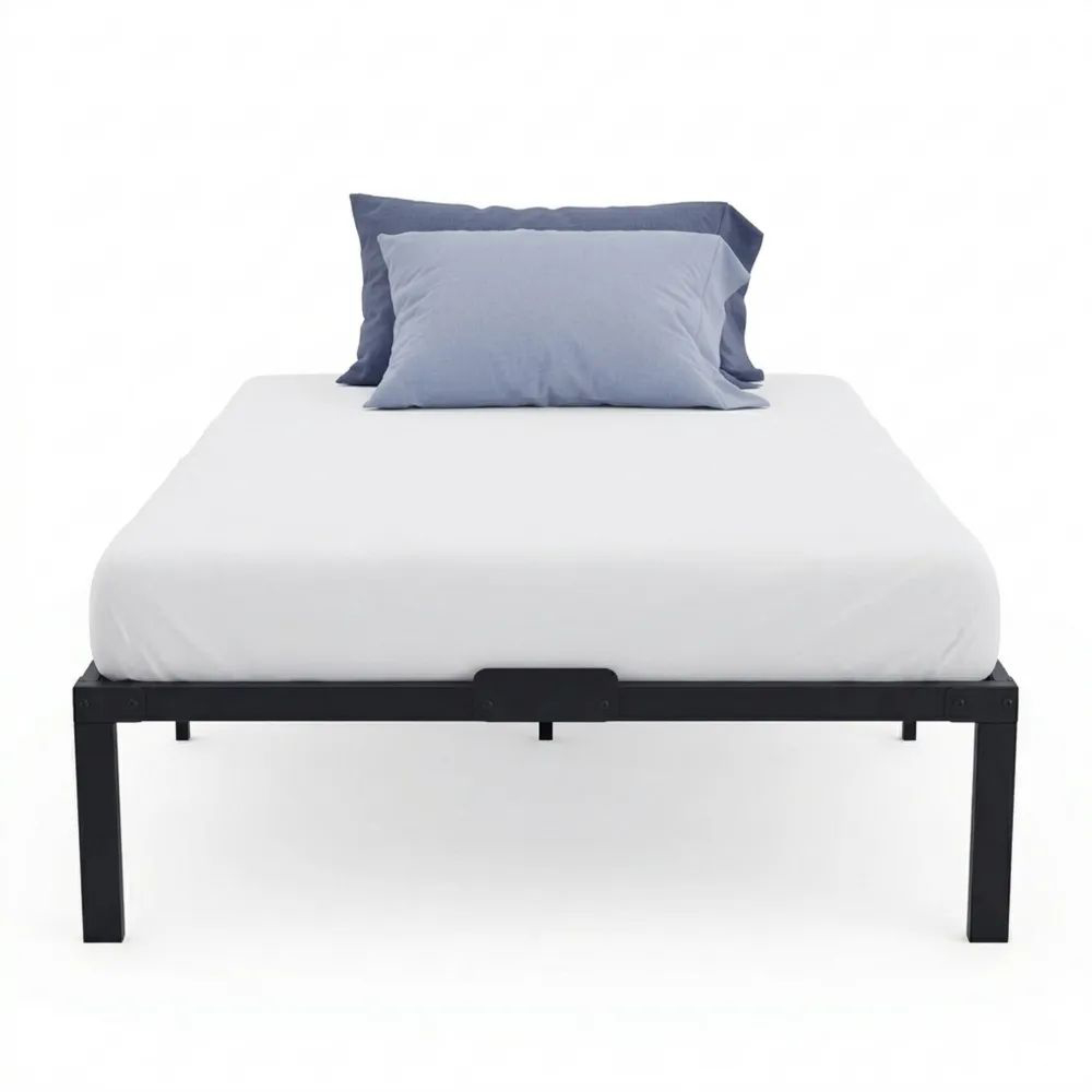 Metallbett 90x200 mit Stauraum und einfacher Montage