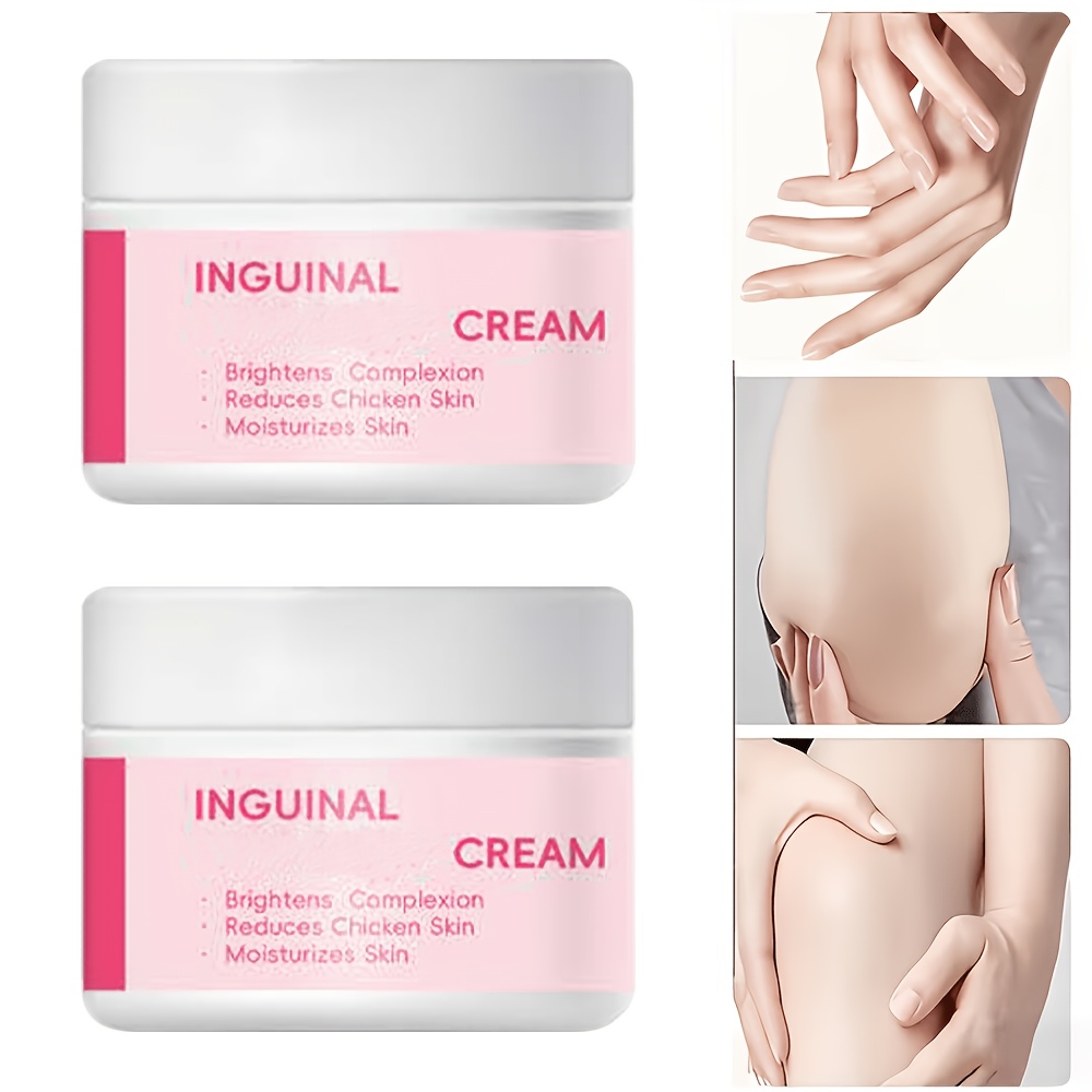 Two-pack body care cream, cream for the neck, armpits, elbows, inner thighs and knees, dark odor in armpits