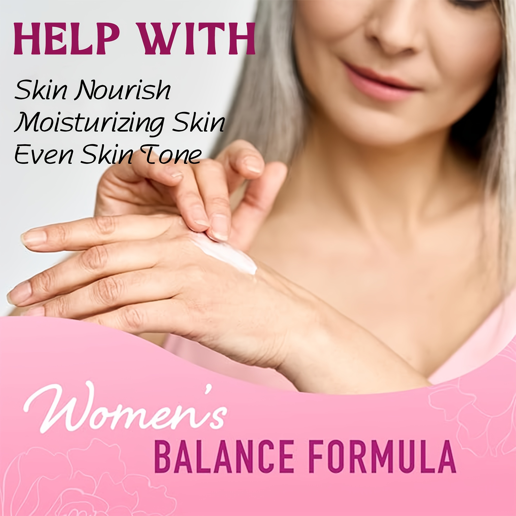 Female physiological identical estrogen cream - Ginseng, black cohosh and red clover extracts - enhance mood cream - gentle and mild body care cream