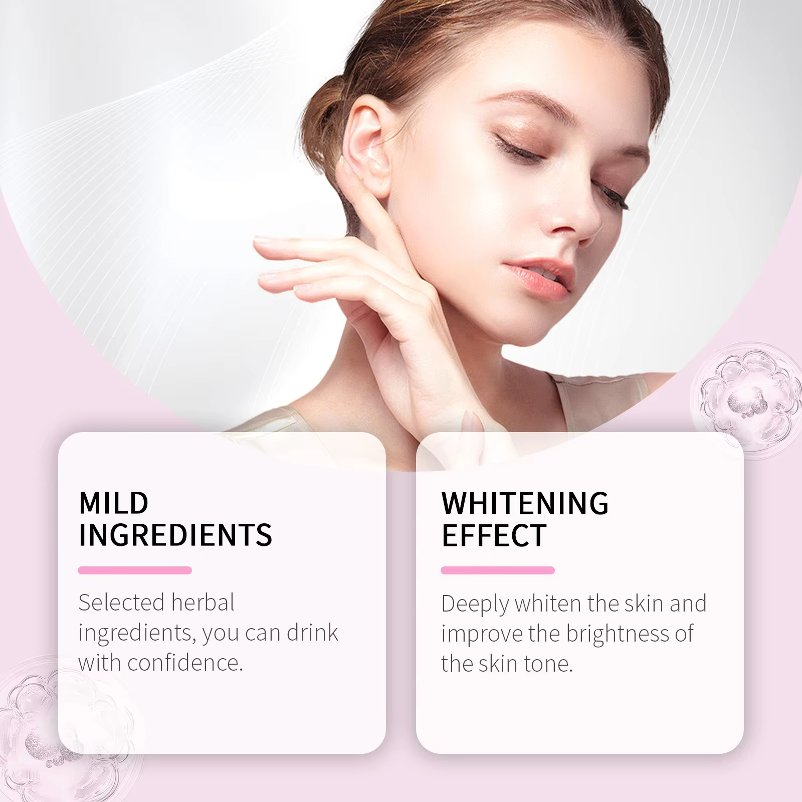Anti-Aging Collagen Skin Whitening Tea Brightening Glowing Moisturizing Nourish Herbal Beauty Tea for Women Skin Health