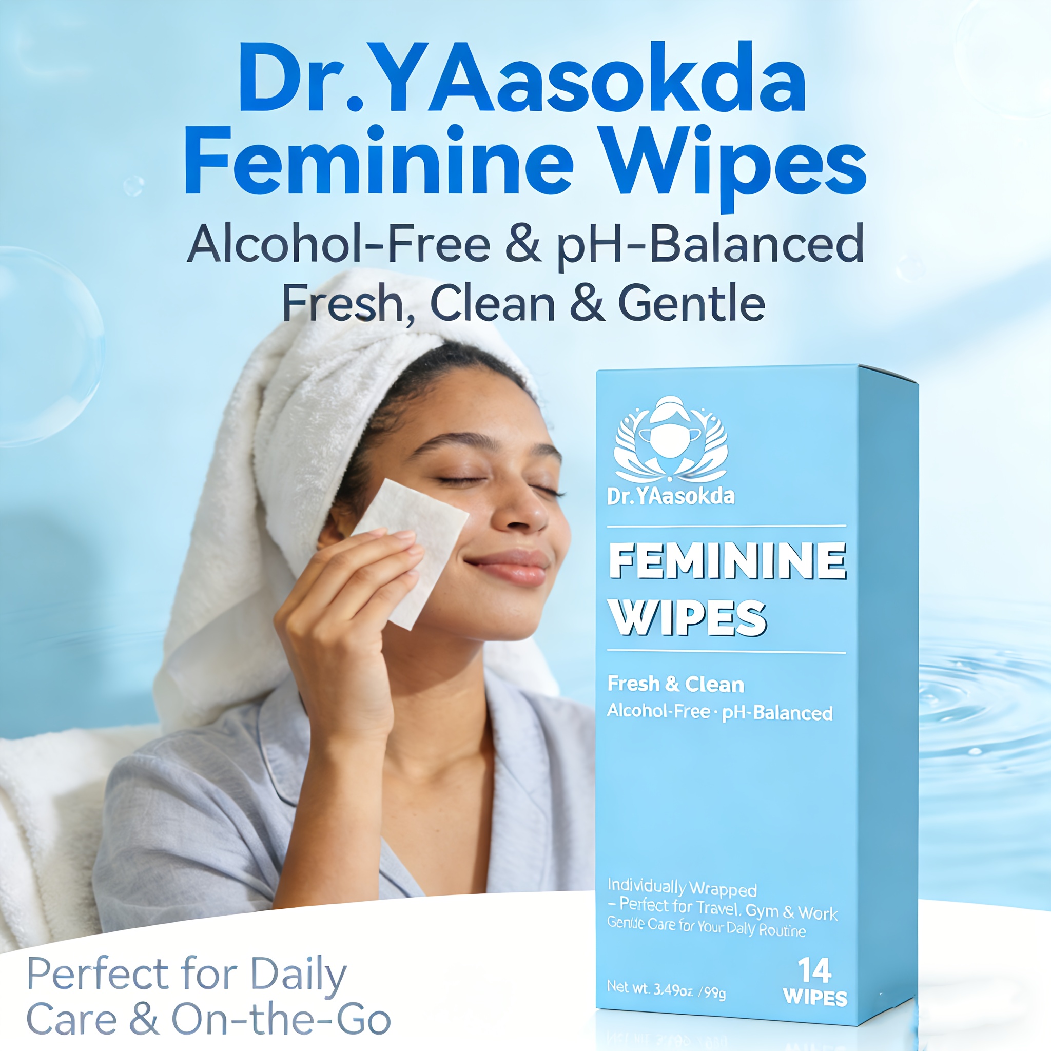 Mild lady wipes, non-irritating and soft, perfectly suitable for sensitive skin - Health & Household Products