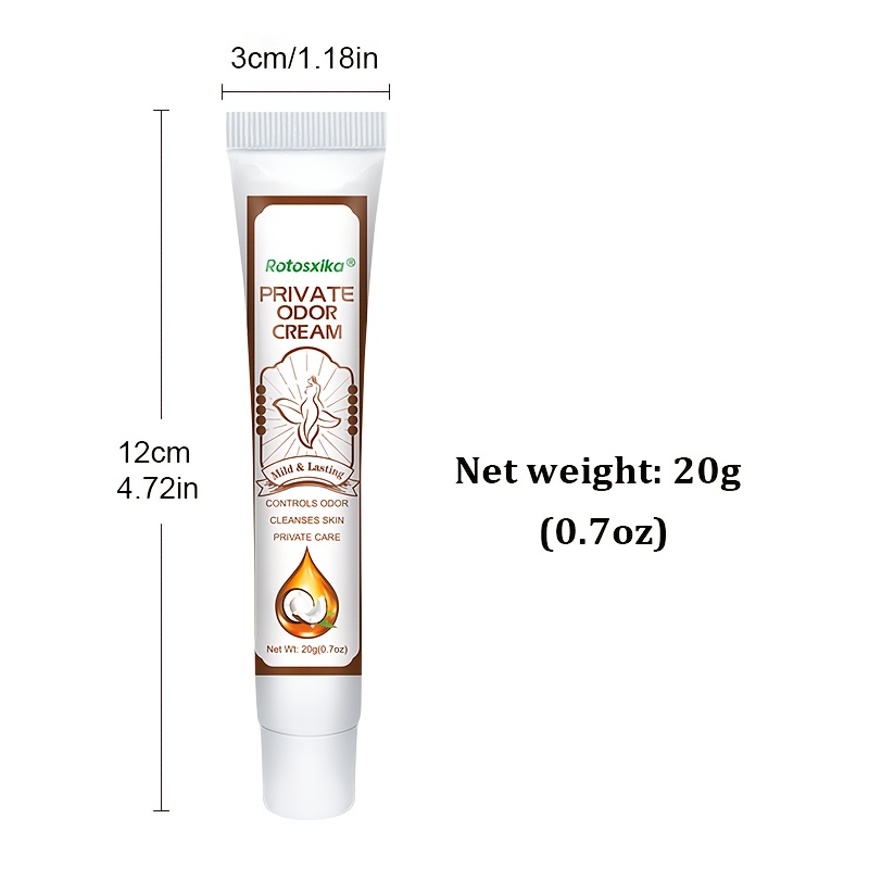 6 bottles of coconut-flavored women's deodorant, women's anti-odor cream, for intimate area deodorization. The coconut fragrance is used for controlling private areas and body odors, creating a charming feminine charm, and overall deodorization.