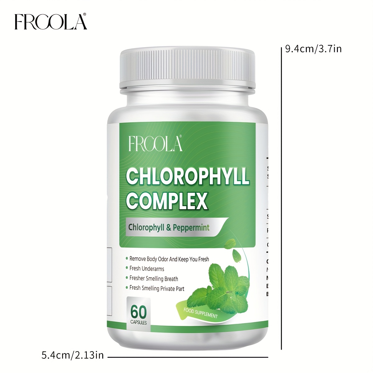 Cyanobacteria Capsules - Long-lasting freshness, control of underarm and body odors, rich in mint leaves, chlorophyll and cyanobacteria vitamins supplements - Health and household products