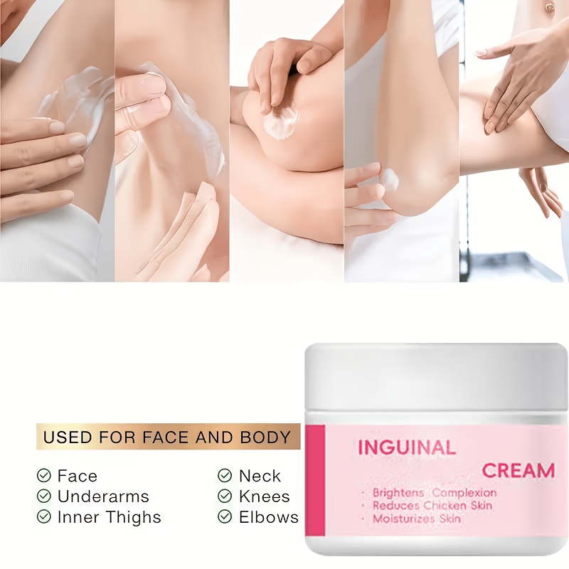 Two-pack body care cream, cream for the neck, armpits, elbows, inner thighs and knees, dark odor in armpits