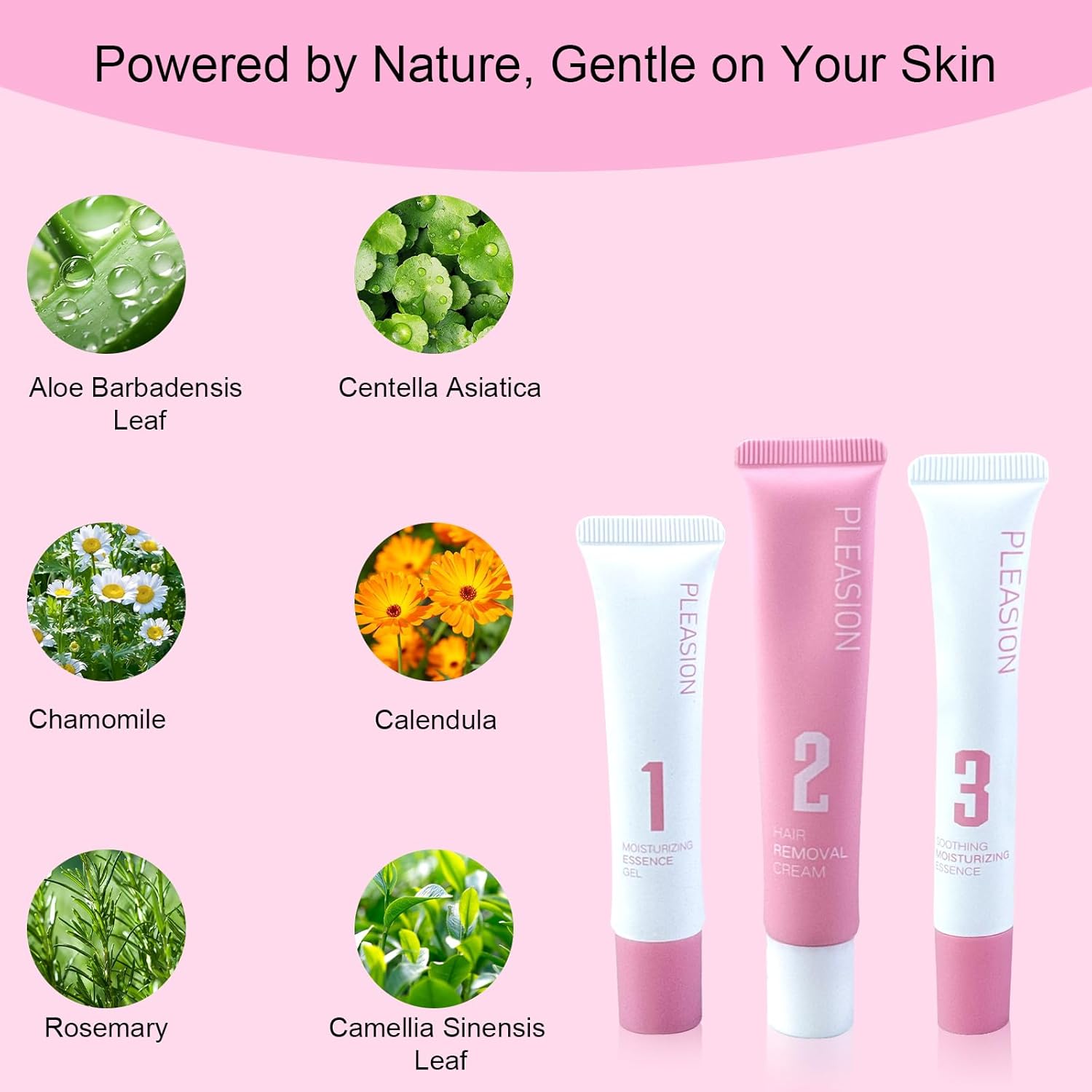 waxing kit for women,Hair removal cream&Moisturizing Essence gel&Soothing Moisturizing Essence,Gentle Formula for Sensitive Skin (1 Set)