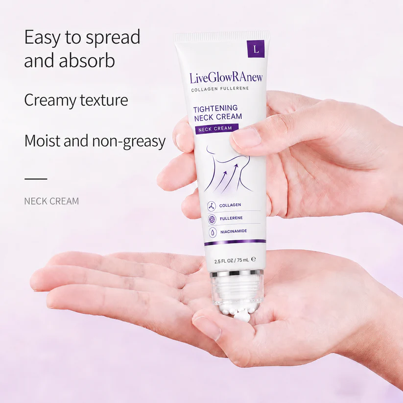 ✨ LiveGlowRAnew™ Instant Neck Lift Cream — 🧴 Infused with Retinol & Hyaluronic Acid | Firms the Neck, Reduces Wrinkles & Double Chin