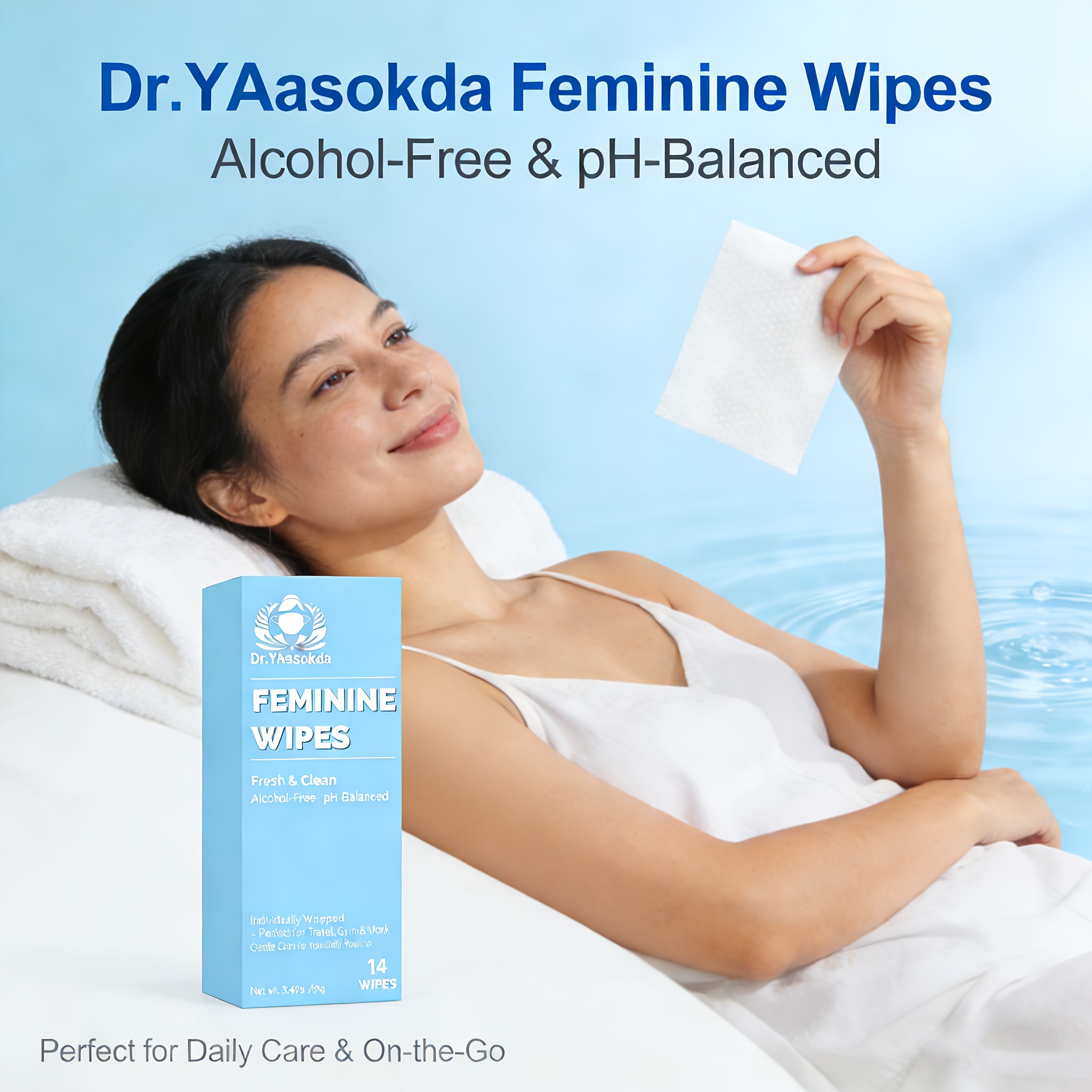 Mild lady wipes, non-irritating and soft, perfectly suitable for sensitive skin - Health & Household Products