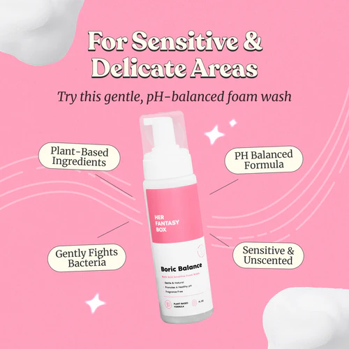 Boric Balance - Sensitive Boric Acid Foam pH Wash - Natural Ingredients