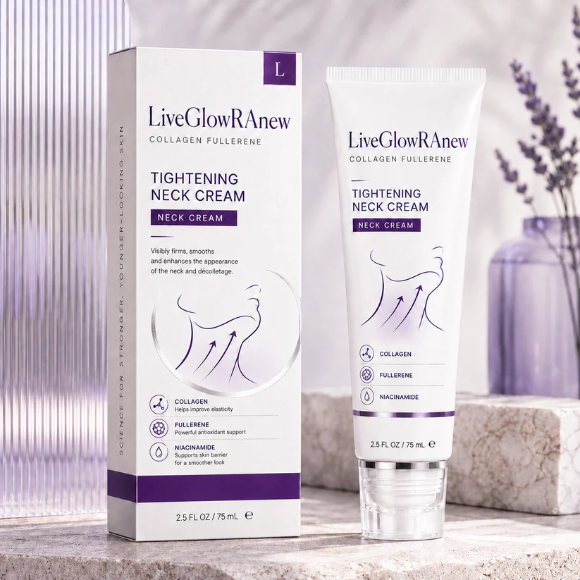 ✨ LiveGlowRAnew™ Instant Neck Lift Cream — 🧴 Infused with Retinol & Hyaluronic Acid | Firms the Neck, Reduces Wrinkles & Double Chin