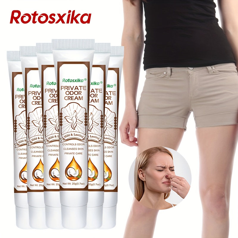 6 bottles of coconut-flavored women's deodorant, women's anti-odor cream, for intimate area deodorization. The coconut fragrance is used for controlling private areas and body odors, creating a charming feminine charm, and overall deodorization.