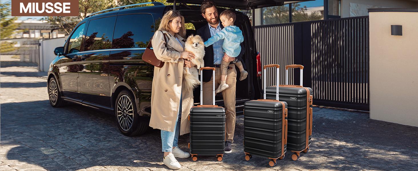 UKEIN 7-Piece Durable Hardside Luggage Set - 20/24/28-Inch 4-Wheel Spinner Carry-On Luggage with TSA Lock, YKK Zipper, Travel Bag, 3 Packing Cubes for Summer Travel, Outdoor Fun, Carry-On Luggage Sets UKEIN 7-Piece Durable Hardside Luggage Set - 20/24/28-Inch 4-Wheel Spinner Carry-On Luggage with TSA Lock, YKK Zipper, Travel Bag, 3 Packing Cubes for Summer Travel, Outdoor Fun, Carry-On Luggage Sets