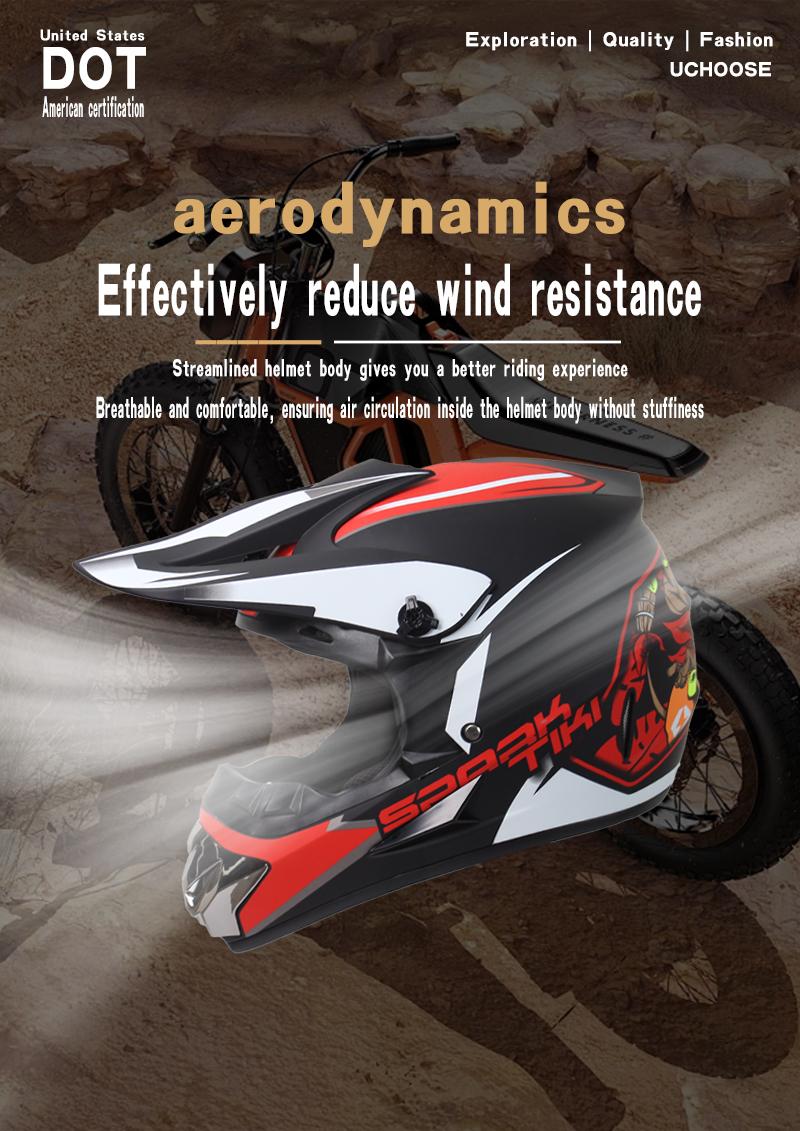 Off-Road Motorcycle Helmet, Mountain Rally Helmet, Lightweight Detachable Visor, Small Body, Includes Windshield Goggles