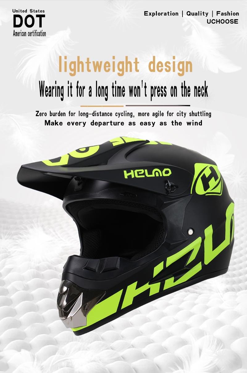 Off-Road Motorcycle Helmet, Mountain Rally Helmet, Lightweight Detachable Visor, Small Body, Includes Windshield Goggles