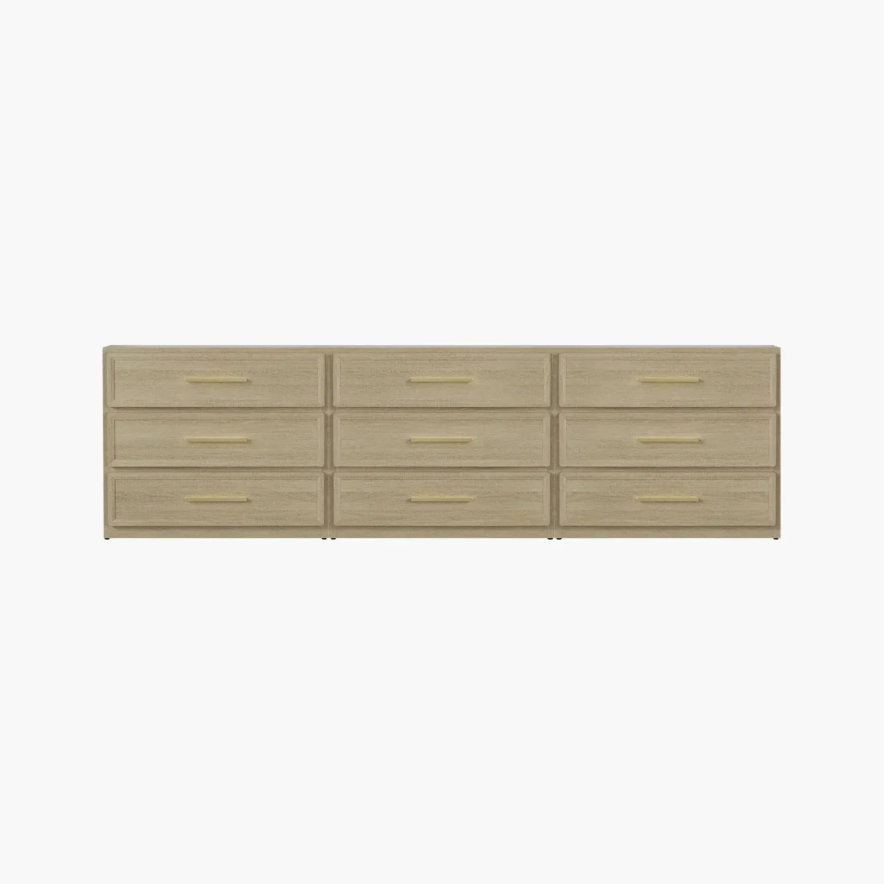 Mesita de noche alta extragrande SICOTAS con 3 cajones de almacenamiento y tiradores dorados, mesa auxiliar moderna para el hogar/dormitorio, ideal para la mesita de noche o la habitación infantil. Requiere montaje. Mueble de interior impermeable.