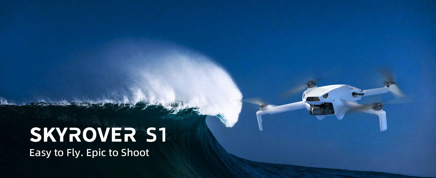 Skyrover S1 Mini Drone with Camera 4K/60fps Video, 3-Axis Gimbal Stabilization, 39,000ft Video Transmission, 40-Min Flight Time, Under 249g, Auto Track S1-4 Skyrover S1 Mini Drone with Camera 4K/60fps Video, 3-Axis Gimbal Stabilization, 39,000ft Video Transmission, 40-Min Flight Time, Under 249g, Auto Track S1-4