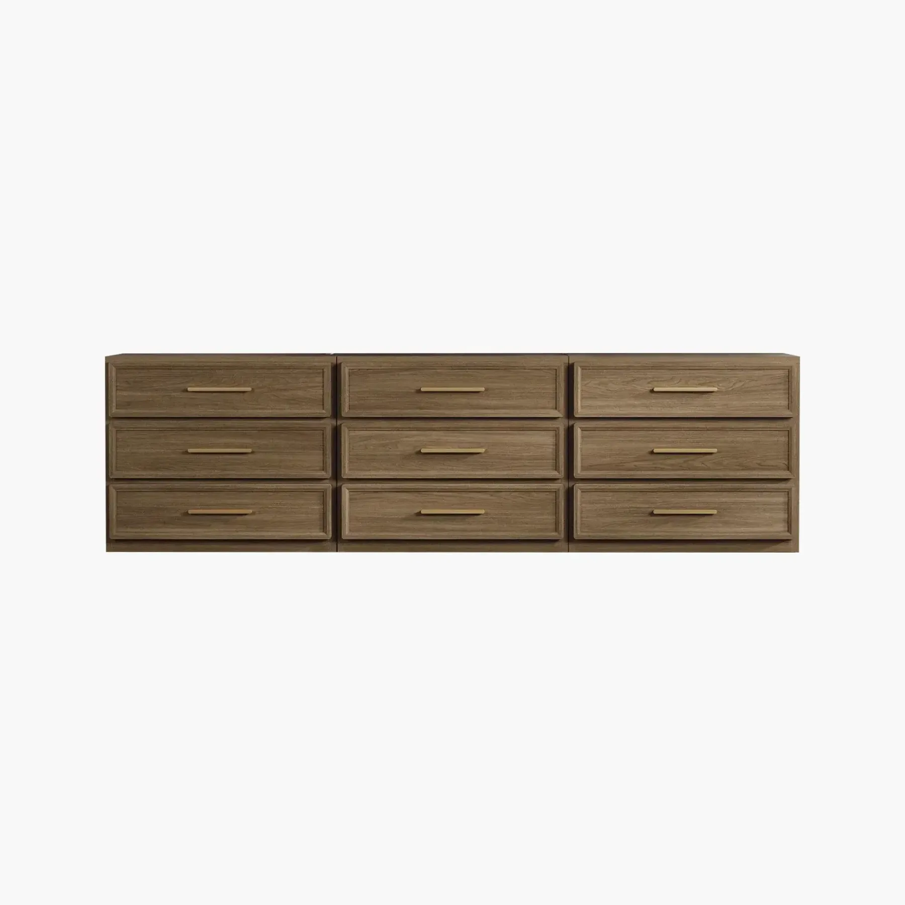Mesita de noche alta extragrande SICOTAS con 3 cajones de almacenamiento y tiradores dorados, mesa auxiliar moderna para el hogar/dormitorio, ideal para la mesita de noche o la habitación infantil. Requiere montaje. Mueble de interior impermeable.