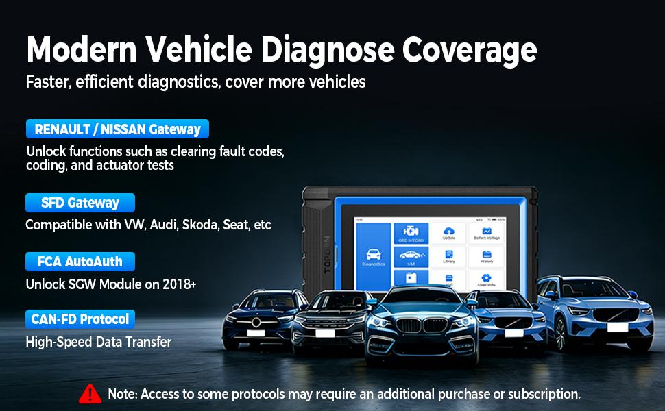 TOPDON VeriDiag X800 BT OBD2 Scanner, Bidirectional Scan Tool, Wireless Automotive Diagnostic Tool with 34+ Reset Services, Car Code Reader Upgraded Version of AD800 BT/AD800 BT 2, 2 Years Free Update