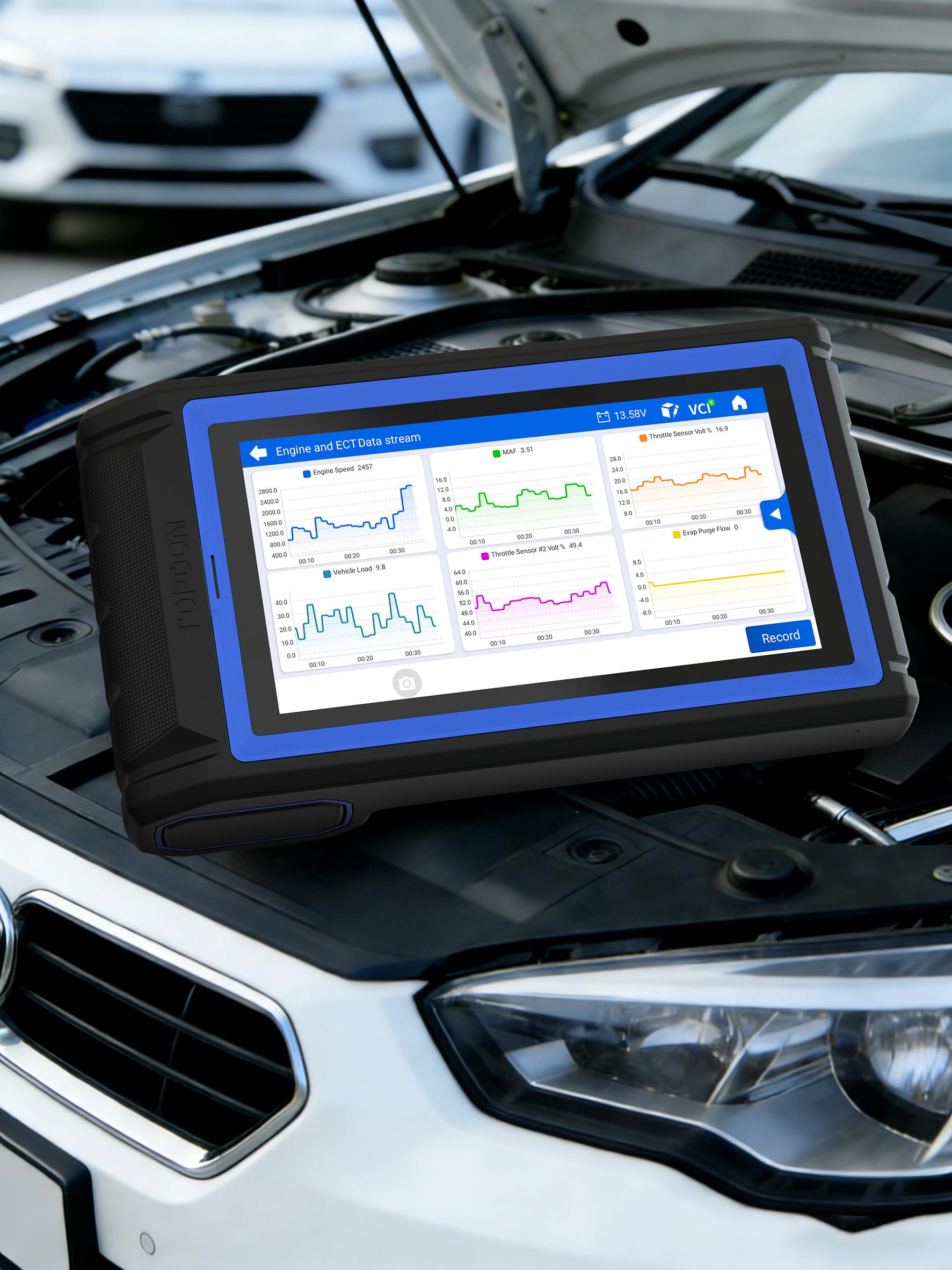 TOPDON VeriDiag X800 BT OBD2 Scanner, Bidirectional Scan Tool, Wireless Automotive Diagnostic Tool with 34+ Reset Services, Car Code Reader Upgraded Version of AD800 BT/AD800 BT 2, 2 Years Free Update