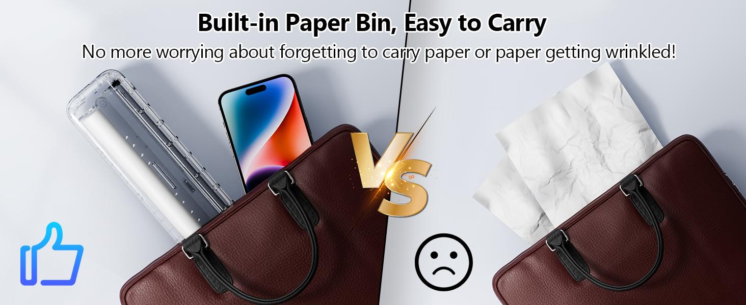 【DealsForYouDays】Phomemo A4 Portable Thermal Printer, M832 Inkless Bluetooth Thermal Printer, Wireless Mini Printer, Support 8.5'' x 11'' US Letter & A4 Paper, Compatible with iPhone Android Laptop for Mobile Office Home & Travel, Compact Thermal Printing 【DealsForYouDays】Phomemo A4 Portable Thermal Printer, M832 Inkless Bluetooth Thermal Printer, Wireless Mini Printer, Support 8.5'' x 11'' US Letter & A4 Paper, Compatible with iPhone Android Laptop for Mobile Office Home & Travel, Compact Thermal Printing