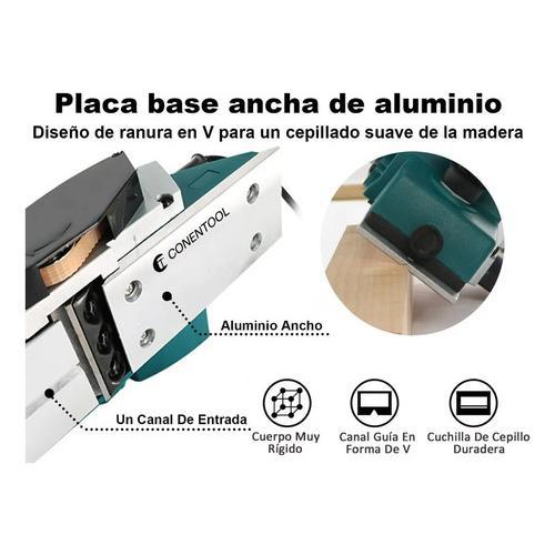 Cepilladora Eléctrica para Madera Profesional Conentool de 2500W