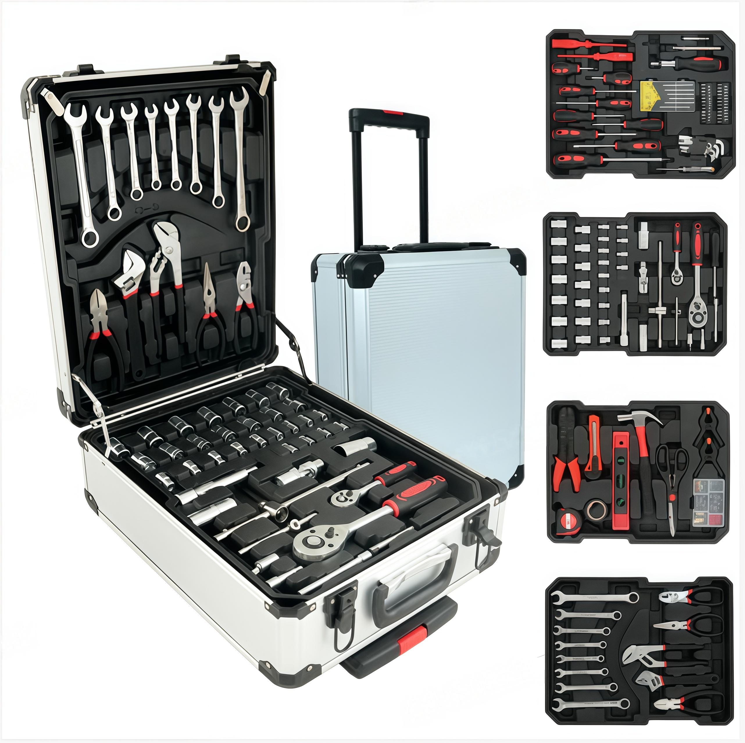 【FathersDayGift】899PCS Large Capacity Metal Hand Toolbox, The Ultimate Home Repair Master Set - Comprehensive Toolbox, With 4 Drawers, General Household Toolkit, Simple And Durable, Auto Repair Repair Tools#fathersdaygift 【FathersDayGift】899PCS Large Capacity Metal Hand Toolbox, The Ultimate Home Repair Master Set - Comprehensive Toolbox, With 4 Drawers, General Household Toolkit, Simple And Durable, Auto Repair Repair Tools#fathersdaygift
