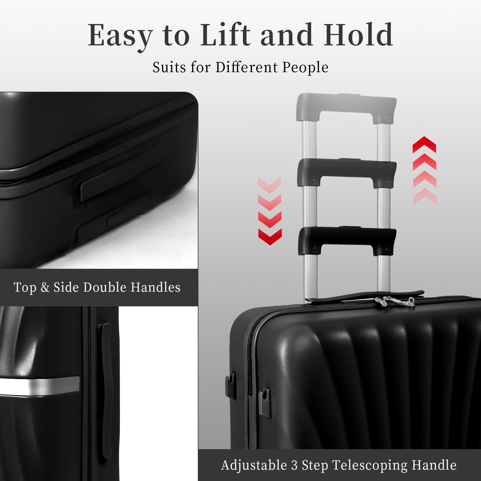 4 Piece Luggage Set, Expandable TSA Lock Hardshell Durable Traveling Bag Travel Suitcase Set with Double Spinner Wheels, Luggage Sets (13/20/26/28in) Gift for Back to School summervibes, fathersdaygift,vacationoutfits,beachoutfits 4 Piece Luggage Set, Expandable TSA Lock Hardshell Durable Traveling Bag Travel Suitcase Set with Double Spinner Wheels, Luggage Sets (13/20/26/28in) Gift for Back to School summervibes, fathersdaygift,vacationoutfits,beachoutfits