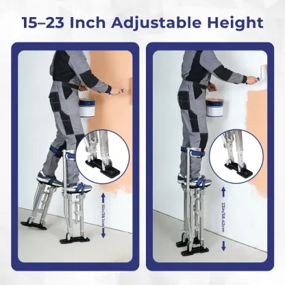 findmall — Zancos de aluminio ajustables de calidad profesional (15-48 pulgadas) para paneles de yeso, pintura o limpieza
