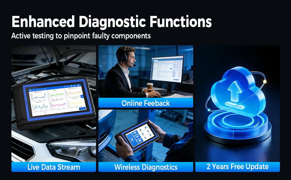 TOPDON VeriDiag X800 BT OBD2 Scanner, Bidirectional Scan Tool, Wireless Automotive Diagnostic Tool with 34+ Reset Services, Car Code Reader Upgraded Version of AD800 BT/AD800 BT 2, 2 Years Free Update
