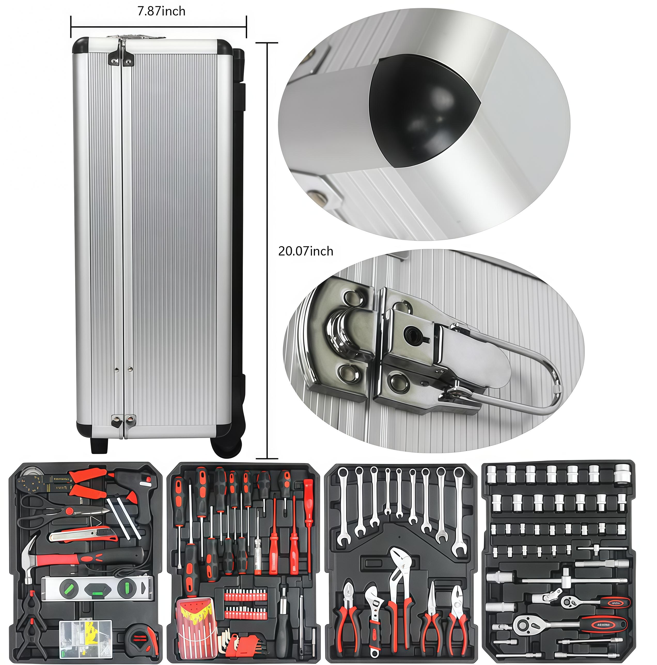 【FathersDayGift】899PCS Large Capacity Metal Hand Toolbox, The Ultimate Home Repair Master Set - Comprehensive Toolbox, With 4 Drawers, General Household Toolkit, Simple And Durable, Auto Repair Repair Tools#fathersdaygift 【FathersDayGift】899PCS Large Capacity Metal Hand Toolbox, The Ultimate Home Repair Master Set - Comprehensive Toolbox, With 4 Drawers, General Household Toolkit, Simple And Durable, Auto Repair Repair Tools#fathersdaygift