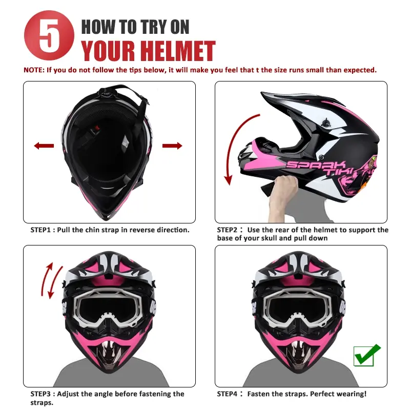 Casco de moto todoterreno, casco de rally de montaña, visera desmontable y ligera, diseño compacto, incluye gafas protectoras.