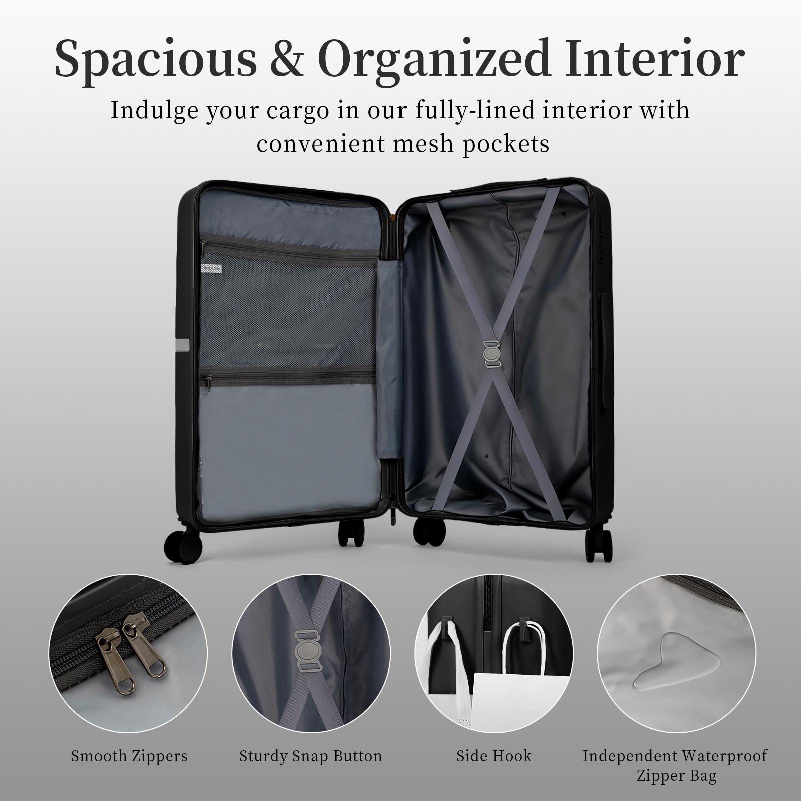 4 Piece Luggage Set, Expandable TSA Lock Hardshell Durable Traveling Bag Travel Suitcase Set with Double Spinner Wheels, Luggage Sets (13/20/26/28in) Gift for Back to School summervibes, fathersdaygift,vacationoutfits,beachoutfits 4 Piece Luggage Set, Expandable TSA Lock Hardshell Durable Traveling Bag Travel Suitcase Set with Double Spinner Wheels, Luggage Sets (13/20/26/28in) Gift for Back to School summervibes, fathersdaygift,vacationoutfits,beachoutfits