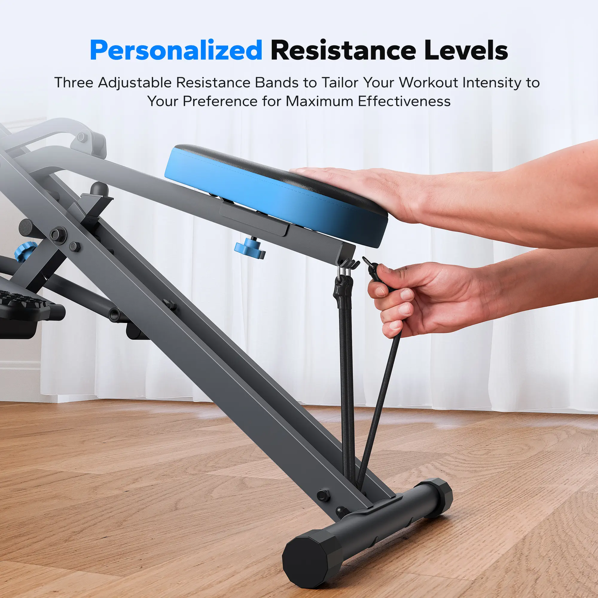 Máquina de sentadillas y remo 2 en 1 Merach — Equipo de entrenamiento para piernas y glúteos con resistencia ajustable y monitor LCD — Capacidad de 350 lb — Gimnasio en casa para mujeres (Summervibes)