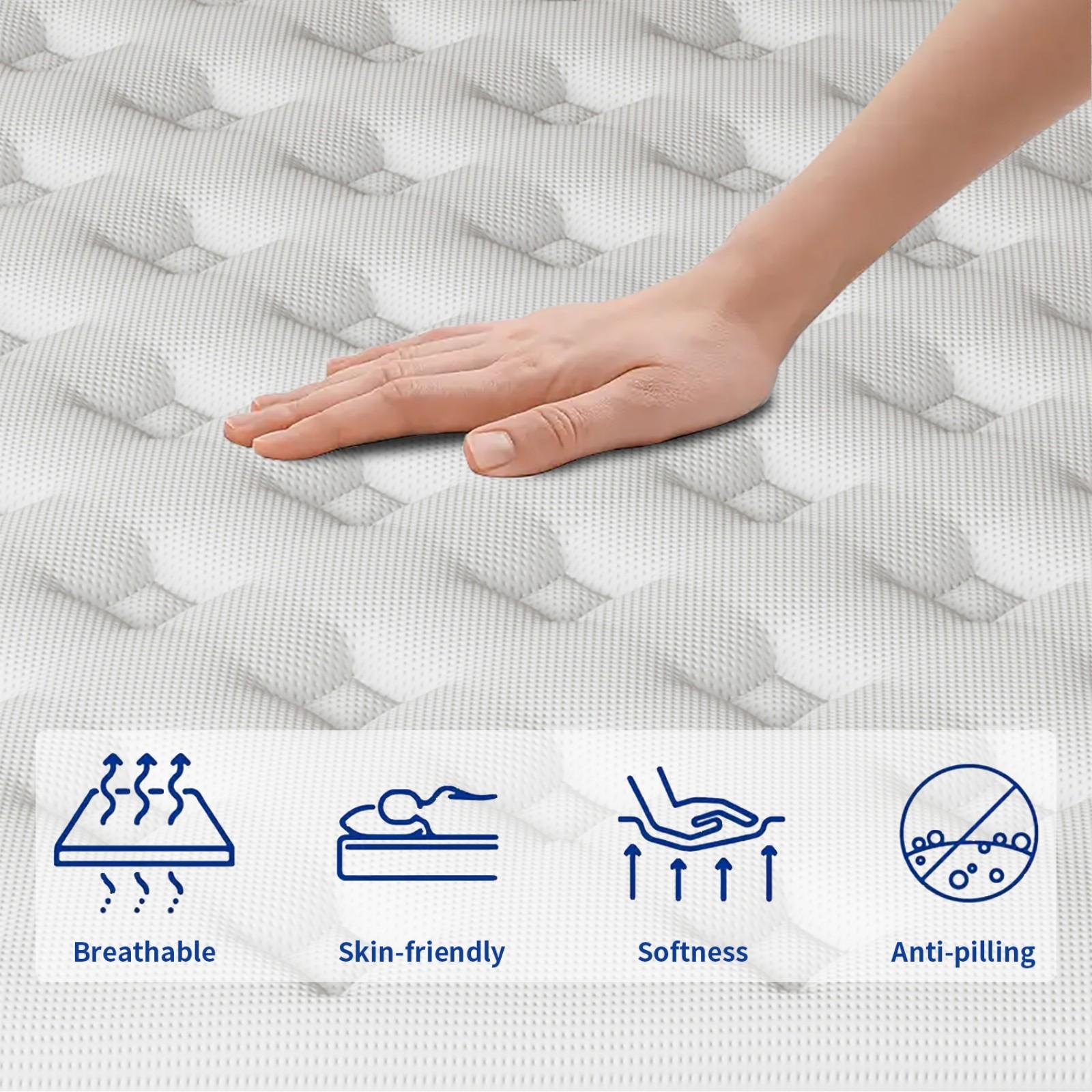 【SohoChic】LODEIJA 8/10/12/14 Inch Twin,Full,Queen,King Mattress Memory Foam And Spring,Hybrid Mattress Medium Firmness,Lumbar Support,Fiberglass-Free,DealsForYouDays,comfortable sleep,Back To School
