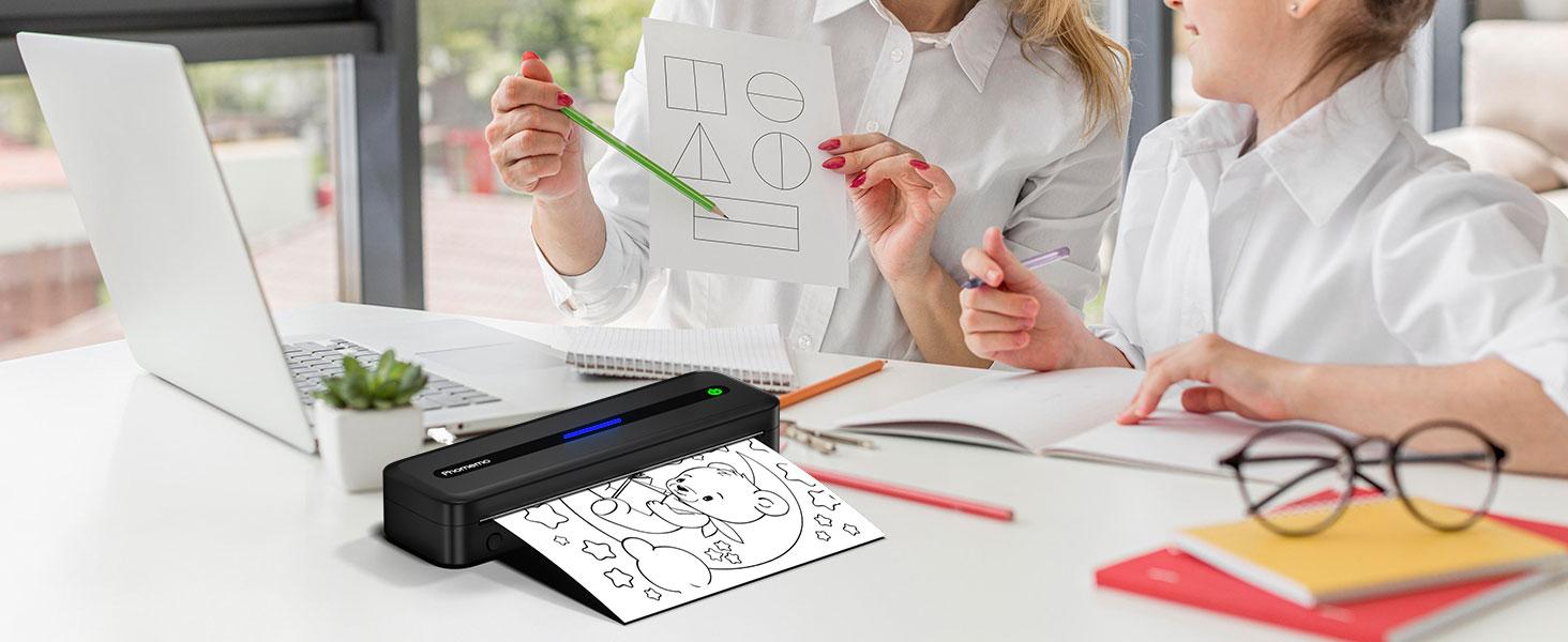 【DealsForYouDays】Phomemo A4 Portable Thermal Printer, M832 Inkless Bluetooth Thermal Printer, Wireless Mini Printer, Support 8.5'' x 11'' US Letter & A4 Paper, Compatible with iPhone Android Laptop for Mobile Office Home & Travel, Compact Thermal Printing 【DealsForYouDays】Phomemo A4 Portable Thermal Printer, M832 Inkless Bluetooth Thermal Printer, Wireless Mini Printer, Support 8.5'' x 11'' US Letter & A4 Paper, Compatible with iPhone Android Laptop for Mobile Office Home & Travel, Compact Thermal Printing