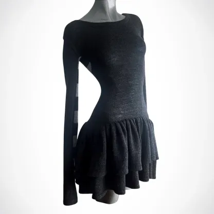 Laced Knit Dress
