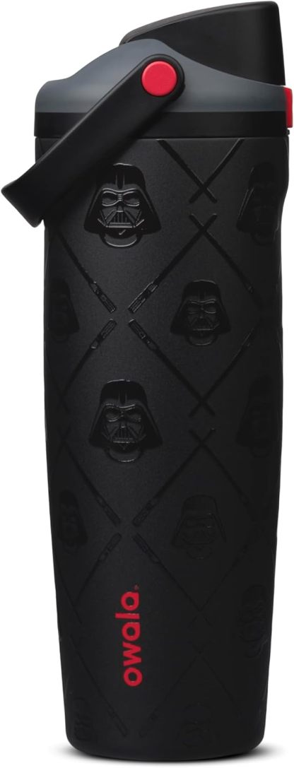 Owala Spiderman FreeSip Sway Insulated Stainless Steel Water Bottle with Two-Way Spout, Built-In Straw and Bucket Handle, School, and Sports, 30oz, BPA Free, Leak Proof, Swing of Things