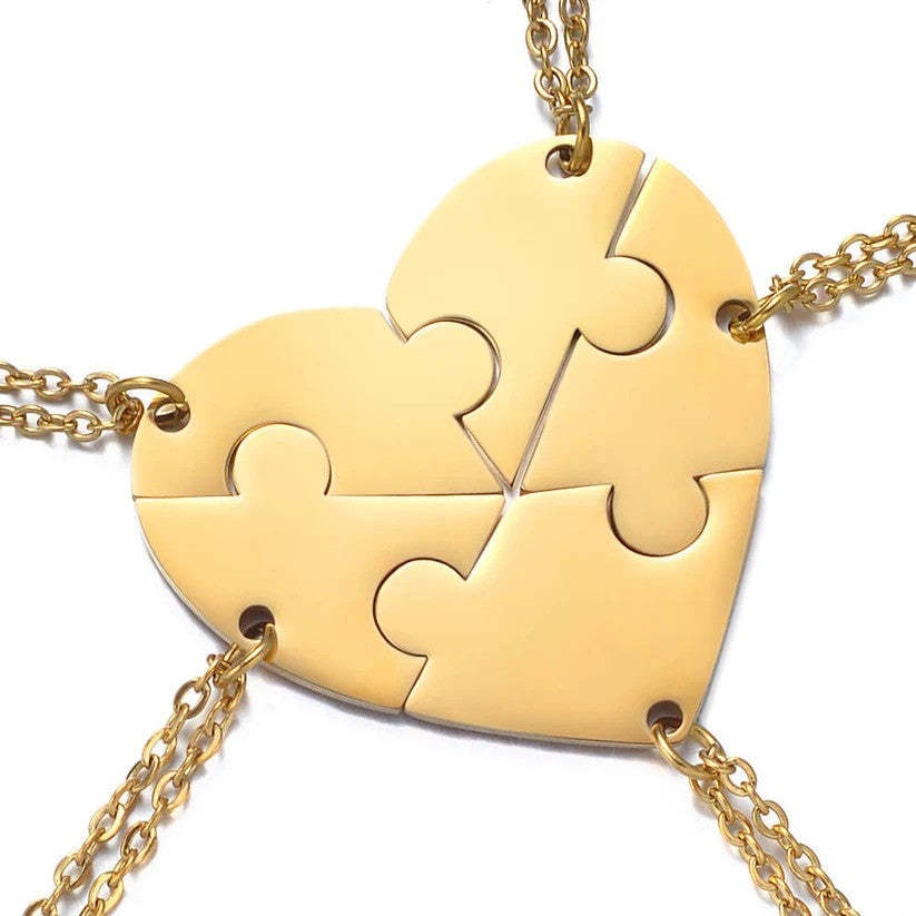2 to 8 Friend Group Custom Engraved Name Necklaces