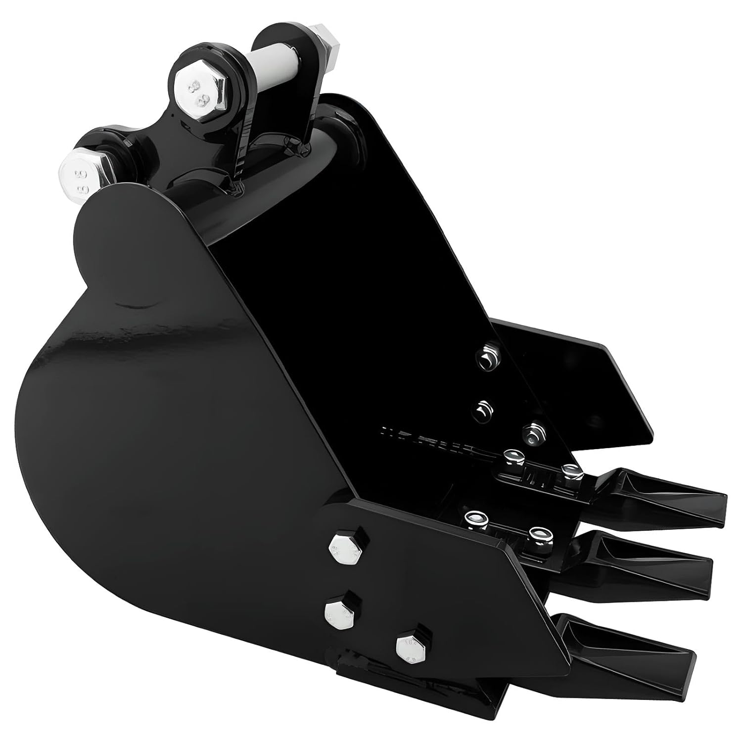 12in Digging Bucket Attachments Compatible with 1-1.8 Tons Mini Excavator, 300mm Trench Buckets with 3 Metal Teeth, Small Digger Buckets Excavator Backhoe Attachments