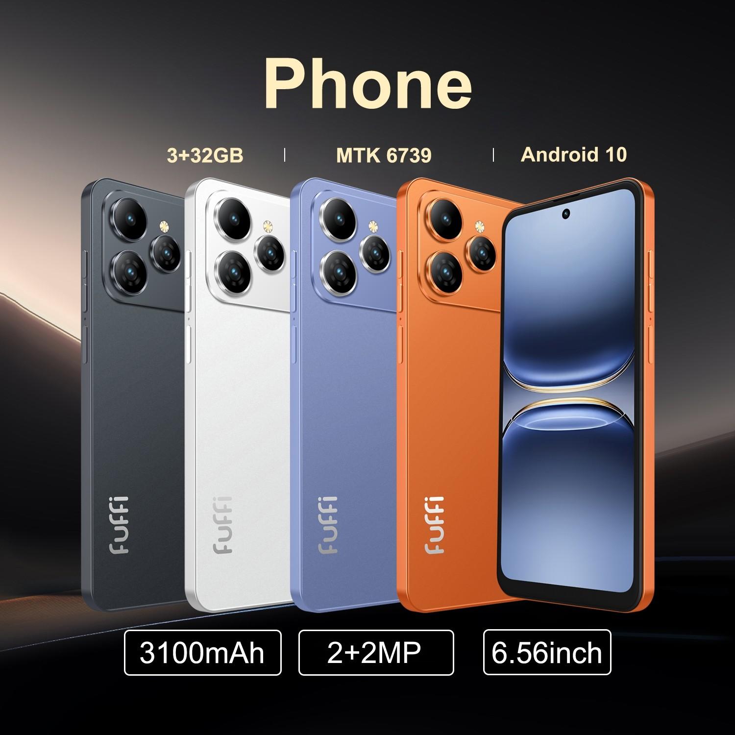 Fuffi Unlocked 4G Smartphone, 6.56-inch Display, 3GB+32GB Storage, Dual SIM, 3100mAh Battery, Android 10 OS, GPS & USB PD Fast Charging, EU Energy Class A Fuffi Unlocked 4G Smartphone, 6.56-inch Display, 3GB+32GB Storage, Dual SIM, 3100mAh Battery, Android 10 OS, GPS & USB PD Fast Charging, EU Energy Class A