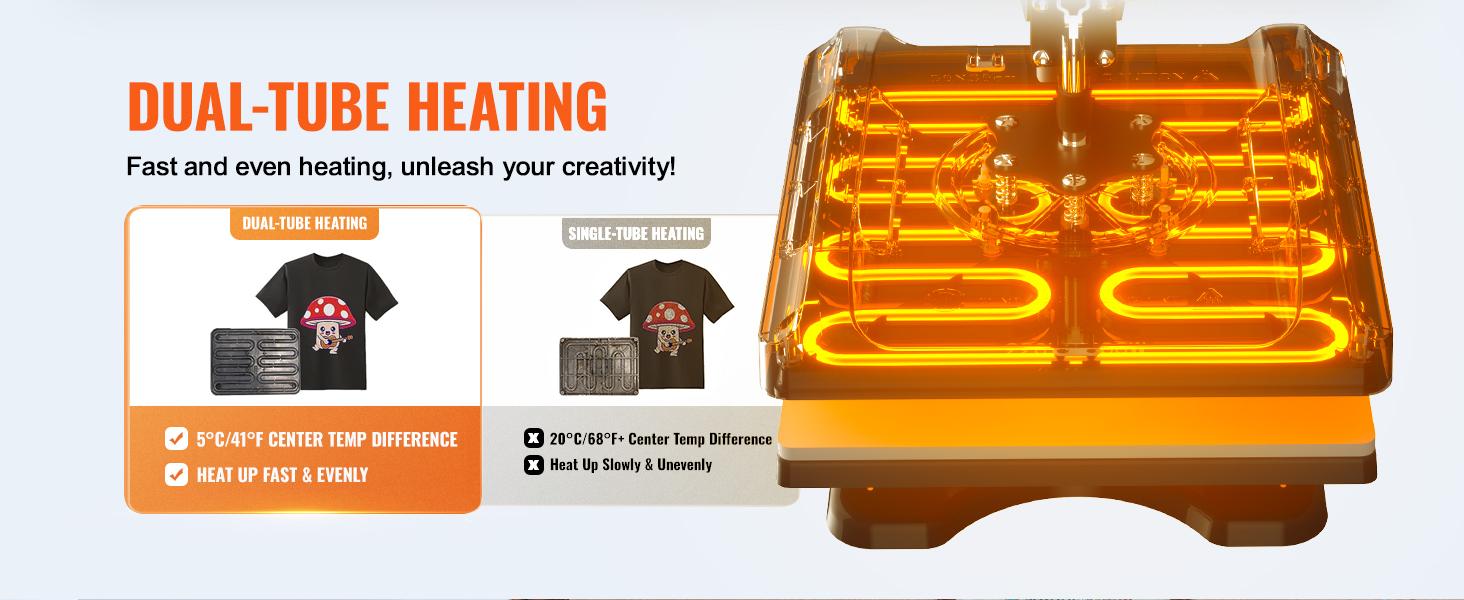 【fathersdaygift】VEVOR Heat Press Machine 15 x 15 Inch 8 in 1 Heat Press 800W Sublimation Machine 360° Rotation Swing Away 8 in 1 Shirt Printing Machine Dual-Tube Heating for DIY T-Shirts Cap & Mugs 【fathersdaygift】VEVOR Heat Press Machine 15 x 15 Inch 8 in 1 Heat Press 800W Sublimation Machine 360° Rotation Swing Away 8 in 1 Shirt Printing Machine Dual-Tube Heating for DIY T-Shirts Cap & Mugs