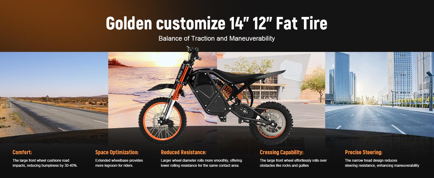 ESKUTE Electric Bike - 3500W Peak Power Mid-Drive, 48V23Ah Long-Range Battery, 60 mi Range, All-Terrain Adult Ebike, Dual Seat Edition, Ebikes ESKUTE Electric Bike - 3500W Peak Power Mid-Drive, 48V23Ah Long-Range Battery, 60 mi Range, All-Terrain Adult Ebike, Dual Seat Edition, Ebikes