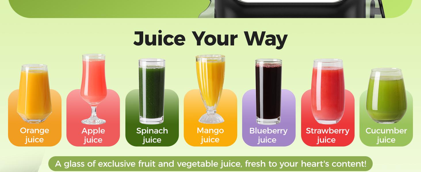 TUUMIIST Cold Press Juicer, 100oz Large Capacity, Touch Screen or Manual Option, 6.5" Wide Chute for Whole Fruits, High-Yield Slow Masticating Juicer, Gift for Her & Him，Easy to Clean & Quiet