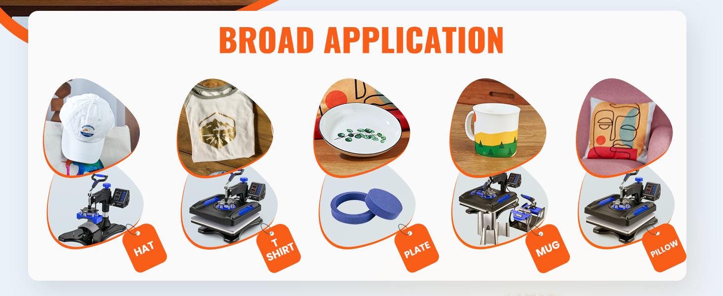 【fathersdaygift】VEVOR Heat Press Machine 15 x 15 Inch 8 in 1 Heat Press 800W Sublimation Machine 360° Rotation Swing Away 8 in 1 Shirt Printing Machine Dual-Tube Heating for DIY T-Shirts Cap & Mugs 【fathersdaygift】VEVOR Heat Press Machine 15 x 15 Inch 8 in 1 Heat Press 800W Sublimation Machine 360° Rotation Swing Away 8 in 1 Shirt Printing Machine Dual-Tube Heating for DIY T-Shirts Cap & Mugs