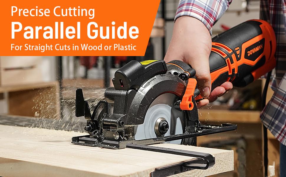 DOVAMAN Circular Saw, 5.8A 4-1/2" w/Laser, Auxiliary Handle, 6 Saw Blades(4½", 4¾") Max Cutting Depth 1-11/16", Wood, Soft Metal, Plastic, Tile-MCS01A,#Summervibes DOVAMAN Circular Saw, 5.8A 4-1/2" w/Laser, Auxiliary Handle, 6 Saw Blades(4½", 4¾") Max Cutting Depth 1-11/16", Wood, Soft Metal, Plastic, Tile-MCS01A,#Summervibes
