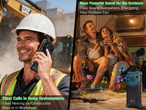 FOSSIBOT F110L Rugged Phone Android 15, 128dB Louder Speaker, 10000mAh Battery Cell Phone Unlocked, 12GB+128GB/2TB Rugged Phone, 6.745" Display Smartphone, 50MP Camera, Dual SIM/OTG/NFC/IP68/IP69K fathersdaygift