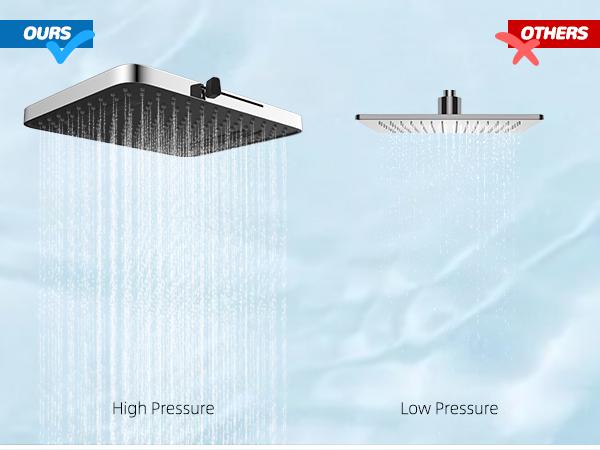 Hibbent Upgraded 5-spray 13'' Shower Head for Easy Reach, High Pressure Rainfall Showerhead Combo with 10-mode Handheld Spray, cUPC Certified ,12'' Extension Arm, 4-way Diverter, 71'' Hose, Showerhead Holder, Chrome outdoorfun Hibbent Upgraded 5-spray 13'' Shower Head for Easy Reach, High Pressure Rainfall Showerhead Combo with 10-mode Handheld Spray, cUPC Certified ,12'' Extension Arm, 4-way Diverter, 71'' Hose, Showerhead Holder, Chrome outdoorfun