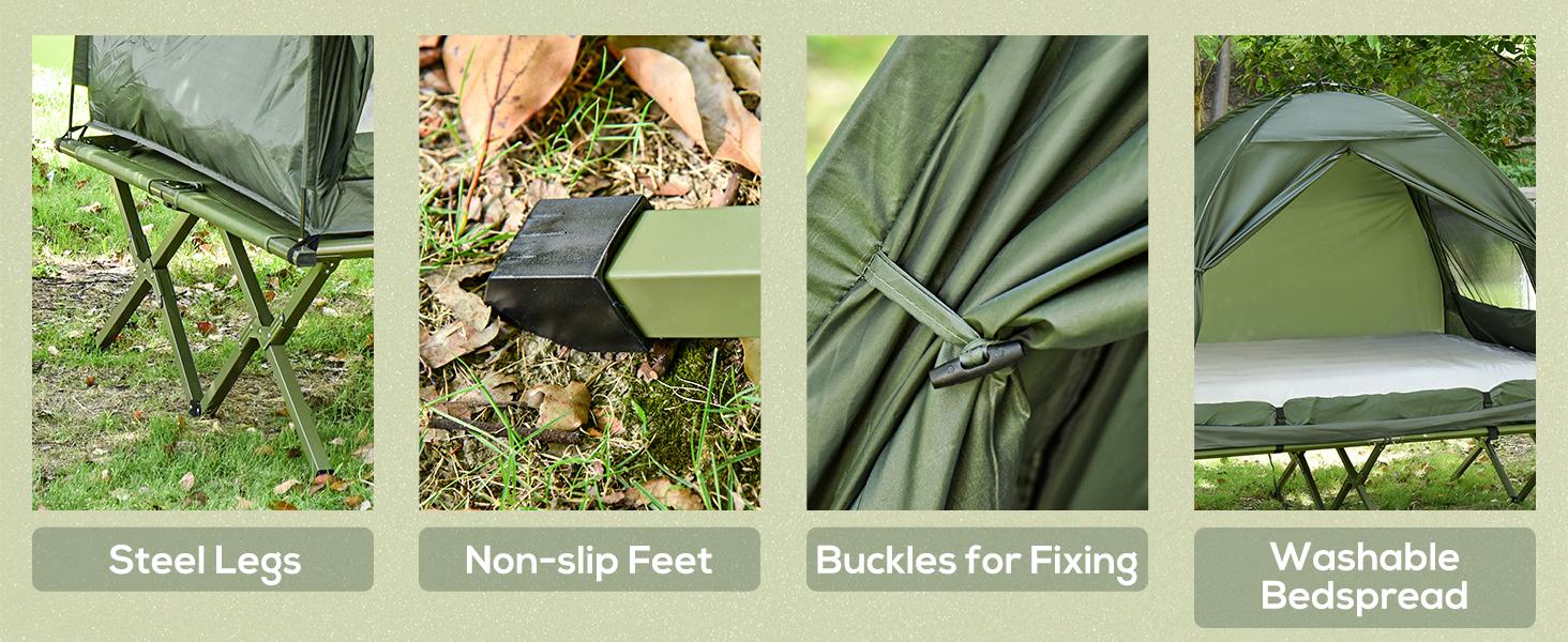 #Summervibes Outsunny Single & Double Person Foldable Camping Cot with Tent, Bedspread, Thick Air Mattress, 4-In-1 Elevated Camping Bed for Outdoor Hiking, Picnic, Travel,summerwins #Summervibes Outsunny Single & Double Person Foldable Camping Cot with Tent, Bedspread, Thick Air Mattress, 4-In-1 Elevated Camping Bed for Outdoor Hiking, Picnic, Travel,summerwins