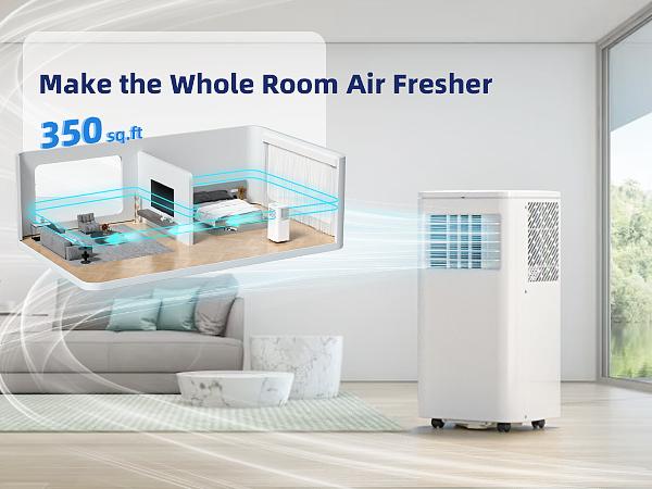 2026 New Model Fast Cooling: Antarctic Star Portable Air Conditioner 8000 BTU (ASHRAE), Remote Control, 2 Fan Speeds, Quiet Operation, Cools 200 sq.ft, 24H Timer, Fan Mode for Bedroom Office Home Dorm summerwins 2026 New Model Fast Cooling: Antarctic Star Portable Air Conditioner 8000 BTU (ASHRAE), Remote Control, 2 Fan Speeds, Quiet Operation, Cools 200 sq.ft, 24H Timer, Fan Mode for Bedroom Office Home Dorm summerwins