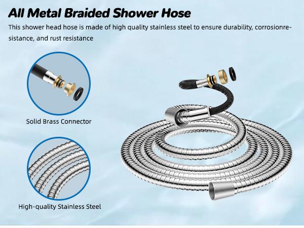 Hibbent Upgraded 5-spray 13'' Shower Head for Easy Reach, High Pressure Rainfall Showerhead Combo with 10-mode Handheld Spray, cUPC Certified ,12'' Extension Arm, 4-way Diverter, 71'' Hose, Showerhead Holder, Chrome outdoorfun Hibbent Upgraded 5-spray 13'' Shower Head for Easy Reach, High Pressure Rainfall Showerhead Combo with 10-mode Handheld Spray, cUPC Certified ,12'' Extension Arm, 4-way Diverter, 71'' Hose, Showerhead Holder, Chrome outdoorfun