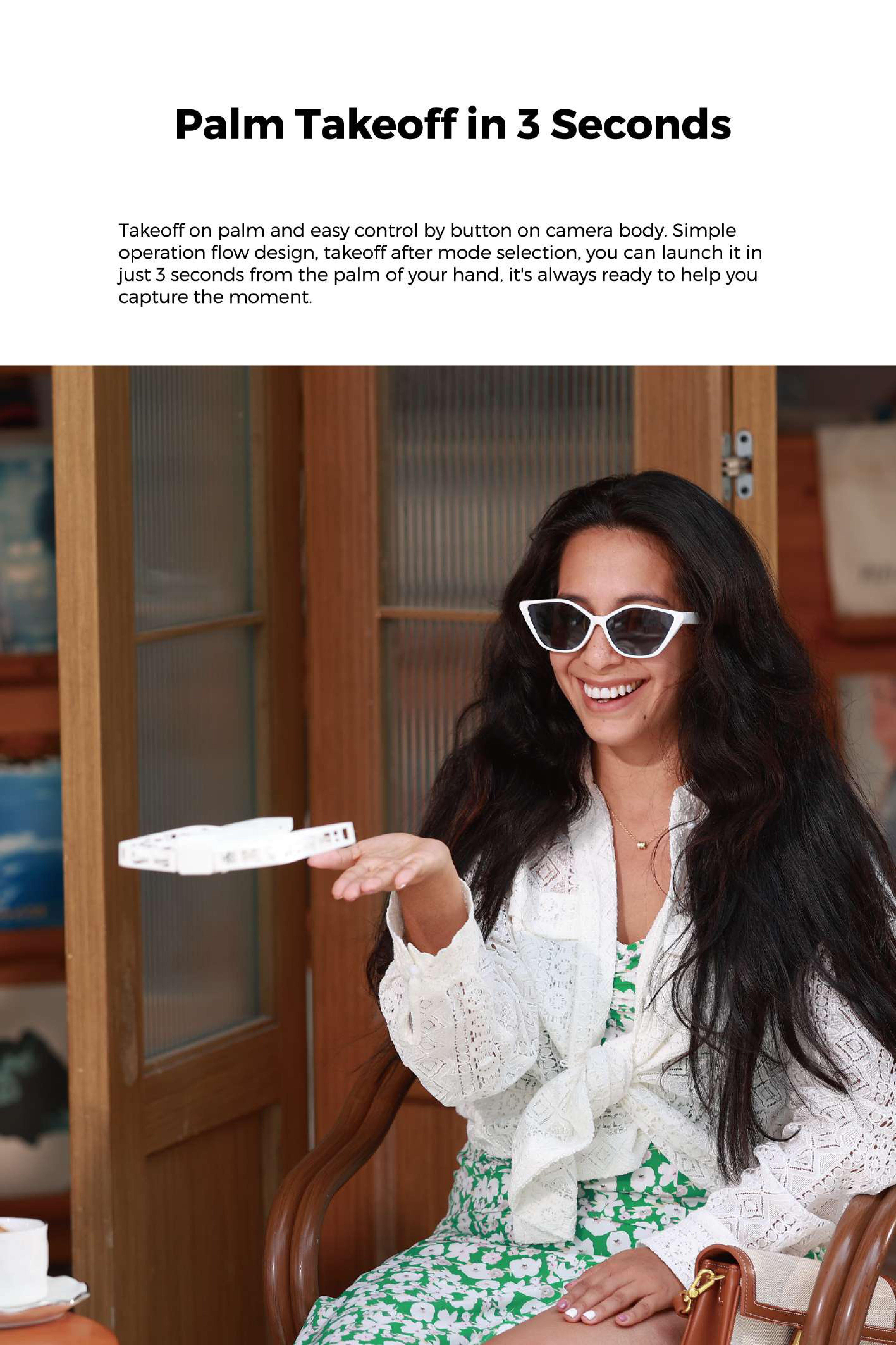HOVERAir X1 Pocket-Sized Self-Flying Camera Lightweight Quadcopter with 5 Pre-Programmed Flights Foldable Design 125g Portable Electronic Handbag Mechanical Recording Drone HOVERAir X1 Pocket-Sized Self-Flying Camera Lightweight Quadcopter with 5 Pre-Programmed Flights Foldable Design 125g Portable Electronic Handbag Mechanical Recording Drone